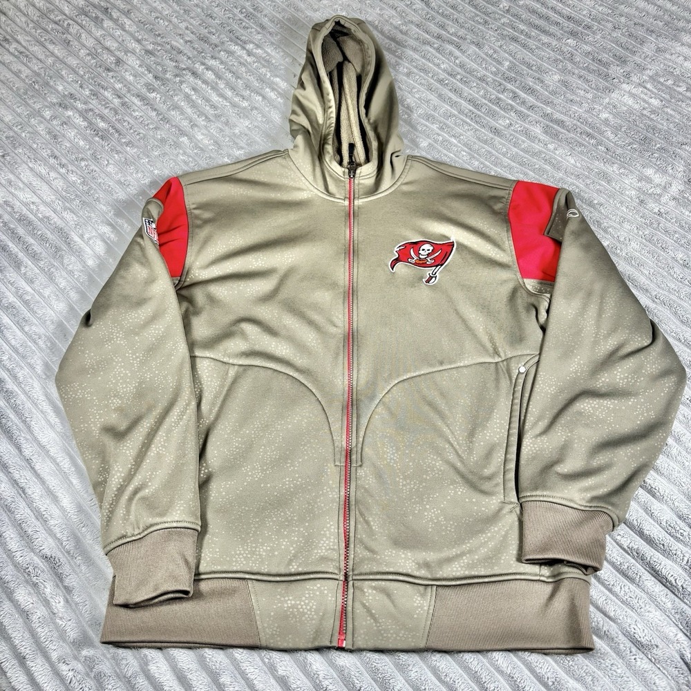 Reebok On Field Apparel Jacket Tampa Bay Buccaneers Pockets Embroidered Hoodie‎